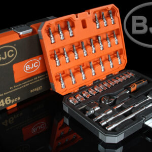 ZESTAW KOMPLET KLUCZE NASADOWE 1/4'' 46el CRV NASADKI TORX BITY BJC PREMIUM SOLIDNE WARSZTATOWE