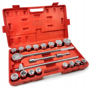 KLUCZE NASADOWE 3/4 19-50 mm 21 szt 6 kątów zestaw SOLIDNE Warsztatowe