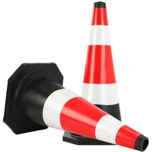 PACHOŁEK DROGOWY SŁUPEK OSTRZEGAWCZY ODBLASKOWY MIĘKKI CIĘŻKI PCV 60CM