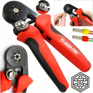 ZACISKARKA RĘCZNA DO KONEKTORÓW PRASKA DO KABLI TULEJEK 6 KĄTNA SOLIDNE