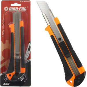 NÓŻ DO TAPET NOŻYK OSTRZE ŁAMANE UNIWERSALNY 18MM OBUDOWA ABS