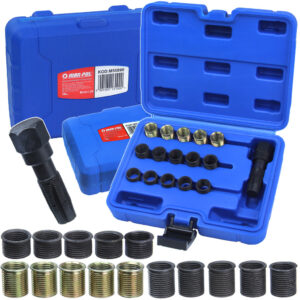 ZESTAW NAPRAWCZY GWINTOW ŚWIEC ZAPŁONOWYCH 16 ELEMENTÓW SOLIDNE