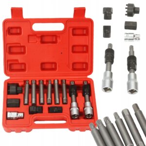 KLUCZE DO ALTERNATORA ZE SPRZĘGŁEM ZESTAW 13 EL. KLUCZ ALTERNATORÓW PROFESJONALNY