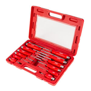 ZESTAW WKRĘTAKÓW ŚRUBOKRĘT PODBIJANIA ŚLUSARSKIE Solidne 12 szt warsztatowe