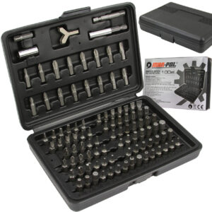 KOŃCÓWKI BITY IMBUSY ZESTAW DO WKRĘTARKI 100 ELEMENTÓW KOMPLET