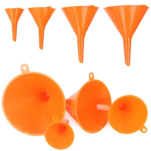 LEJEK LEJKI PLASTIKOWE KOMPLET 4 SZT RÓŻNE ROZMIARY