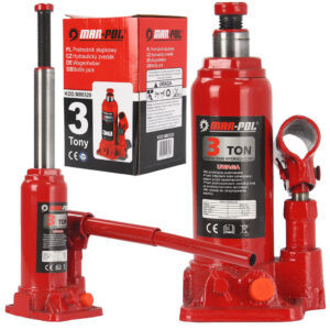 PODNOŚNIK SŁUPKOWY 3T LEWAREK HYDRAULICZNY BUTELKOWY SOLIDNY WARSZTATOWY