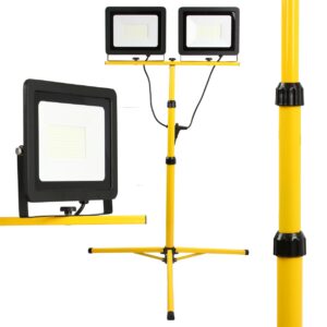 LAMPA LAMPKA ROBOCZA WARSZTATOWA LED 2X100W 230V NA STOJAKU HALOGEN