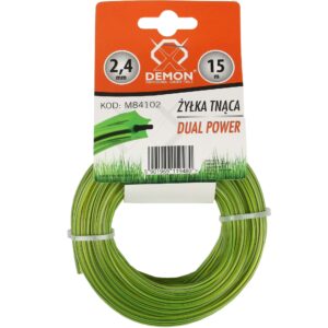 ŻYŁKA TNĄCA DO KOSY 2,4mm 15 m DEMON ZBROJNA MOCNA