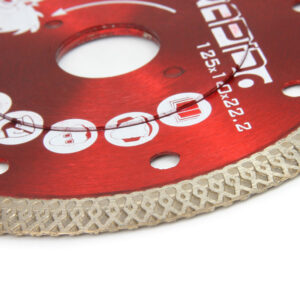 TARCZA DIAMENTOWA 125X1,0X22,2 GRANIT GRES BLISTER SILENT CUT RED BETON