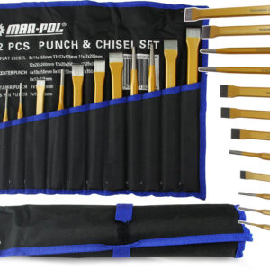 ZESTAW WYBIJAKÓW + DŁUTA 12 SZT PRZECINAKI PRZECINAK WBIJAKI DŁUTA SOLIDNE