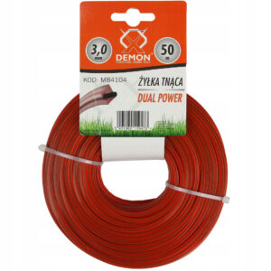 Żyłka 3,0 50m do Podkaszarki Kwadrat Dual Power Wzmocnoiona MOCNA