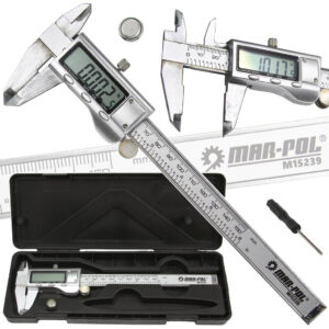 Suwmiarka elektroniczna metalowa 150mm walizka CYFROWA LCD ETUI SOLIDNA