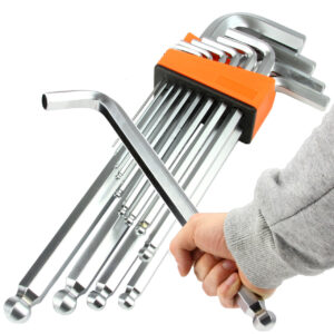 KLUCZE Imbusowe długie IMBUS 2-19 13szt z kulką mocne TIR duże warsztatowe