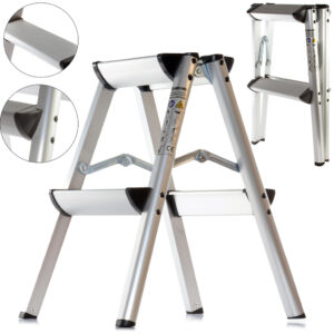 Drabinka dwustronna 2 stopniowa 150KG Schodki podest stołek taboret