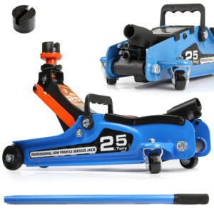 PODNOŚNIK NISKOPROFILOWY 2,5T CATA + 2x GUMA LEWAREK WARSZTATOWY SAMOCHODOW ŻABA