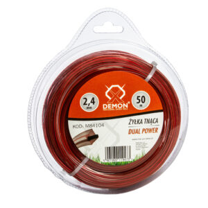 ŻYŁKA 2.4mm 50m KWADRAT / ZBROJONA PODKASZARKI KOSY MOCNA DEMON