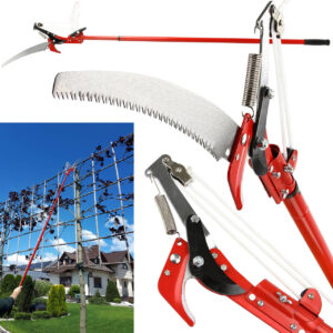 SEKATOR OGRODOWY TELESKOPOWY WYSIĘGNIK PIŁA 2w1 2,75m TYCZKA NOŻYCE RĘCZNE