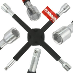 KLUCZ KRZYŻAK WZMOCNIONY 14" - 1/2", 17, 19, 21mm MOCNY