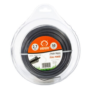 ŻYŁKA TNĄCA ZBROJONA OKRĄGŁAPODKASZARKI KOSY KOS MOCNA TRAWY 2,7mm 50M