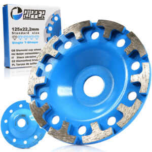 SEGMENTOWA TARCZA GARNKOWA DO SZLIFOWANIA BETONU 125 mm / 22,2 mm