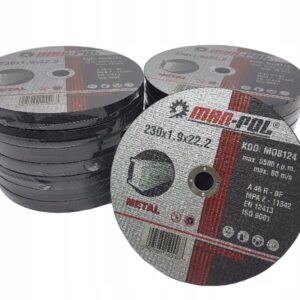 TARCZA TARCZE DO CIĘCIA METALU INOX 230 x 1,9 MOCNE