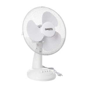 MOCNY WENTYLATOR CICHY WIATRAK BIURKOWY OBROTOWY 3 TRYBY OSCYLACJA 35W 30CM