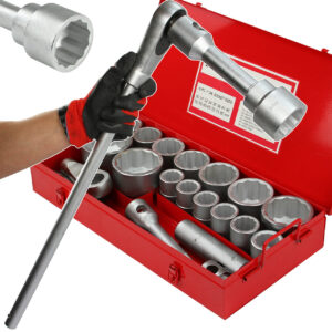 ZESTAW KLUCZY KLUCZE NASADOWYCH GRZECHOTKA 21PCS 1"30-80mm MOCNE TIR BUS