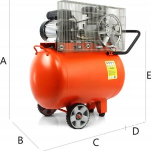 KOMPRESOR OLEJOWY 115L SPRĘŻARKA POWIETRZA BJC 2 TŁOKI Z2065 3HP 10bar