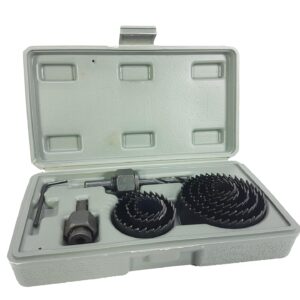 Wycinarka do otworów w drewnie 19 - 64 mm, kpl. 11 szt. Wyrzynarka  Otwornica Płyty Gipsowej