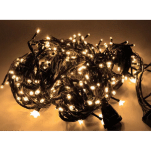 Lampki Choinkowe 300 LED 17m ciepła biel ZŁOTE