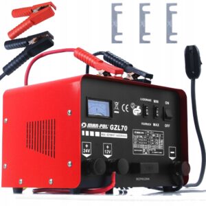 PROSTOWNIK SAMOCHODOWY DO AKUMULATORÓW 12V / 24V GZL-70 200A Z PILOTEM
