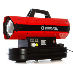 NAGRZEWNICA OLEJOWA 30 KW SPALINOWA DMUCHAWA + TERMOSTAT LCD GRZEJNIK PIEC