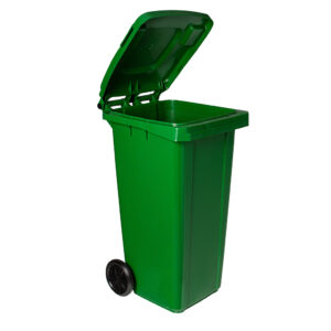 Duży MOBILNY Pojemnik na odpady KOSZ NA ŚMIECI kontener pokrywa 120L mocny