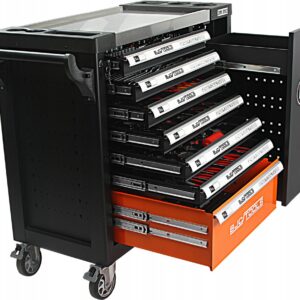 SZAFKA NARZĘDZIOWA SERWISOWA WÓZEK WARSZTATOWY Z NARZĘDZIAMI 306 ELEMENTÓW BJC