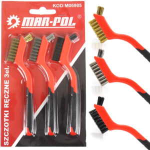 ZESTAW SZCZOTEK DRUCIANYCH SZCZOTKA DRUCIANA RĘCZNA szczotka 3 szt